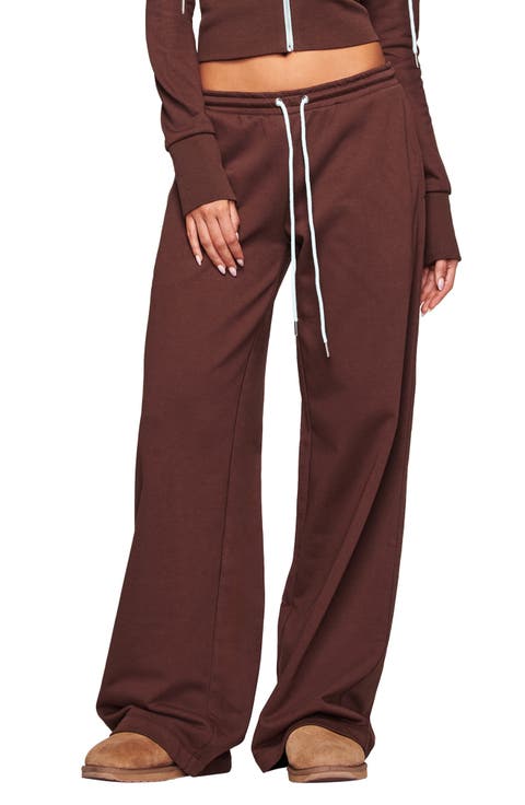 Low Rise Wide Leg Sweatpants