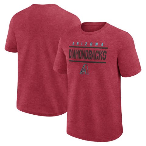 Men's Fanatics Heather Red Arizona Diamondbacks Top Notch T-Shirt