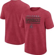 FANATICS Men's Fanatics Heather Red Arizona Diamondbacks Top Notch T-Shirt