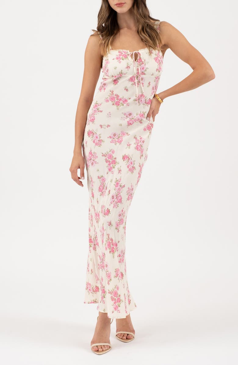 Blu Pepper Floral Maxi Dress, Main, color, Pink Multi