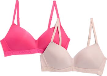 Hanes Girls' 2-Pack Molded Wirefree Bra Training, White/Nude, XX-Large (Pack Of 2