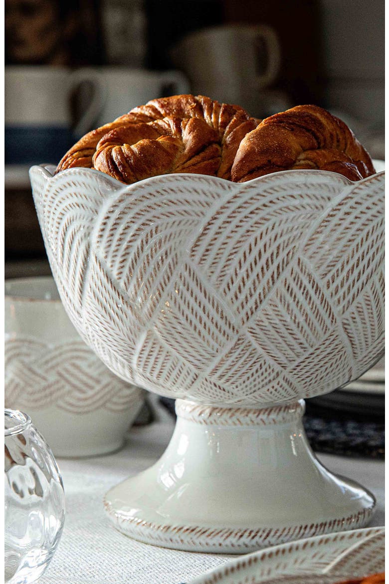 Le Panier Mystic Knot Footed Bowl, Alternate, color, WHITEWASH