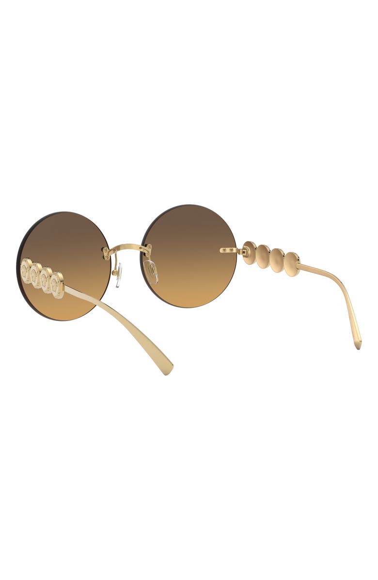 Versace 59mm Round Sunglasses, Alternate, color, Gold