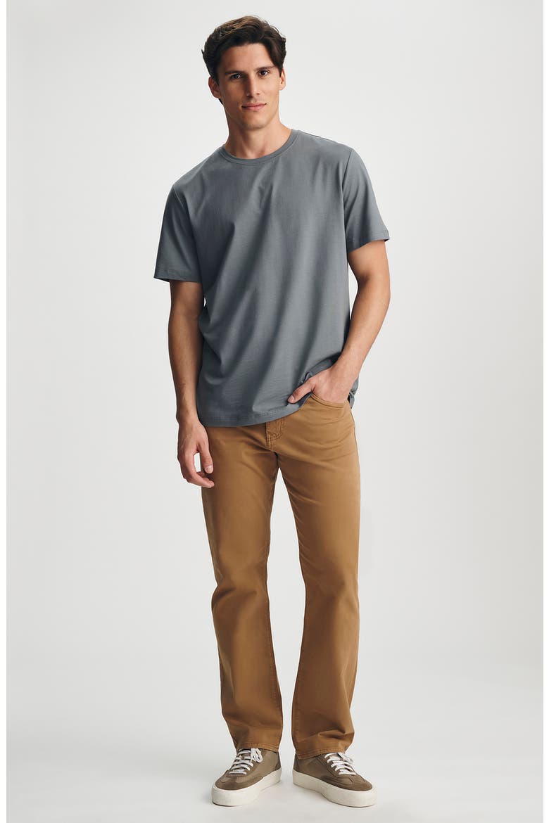 Matt Relaxed Straight Leg Twill Pants, Alternate, color, GOLDEN BROWN TWILL