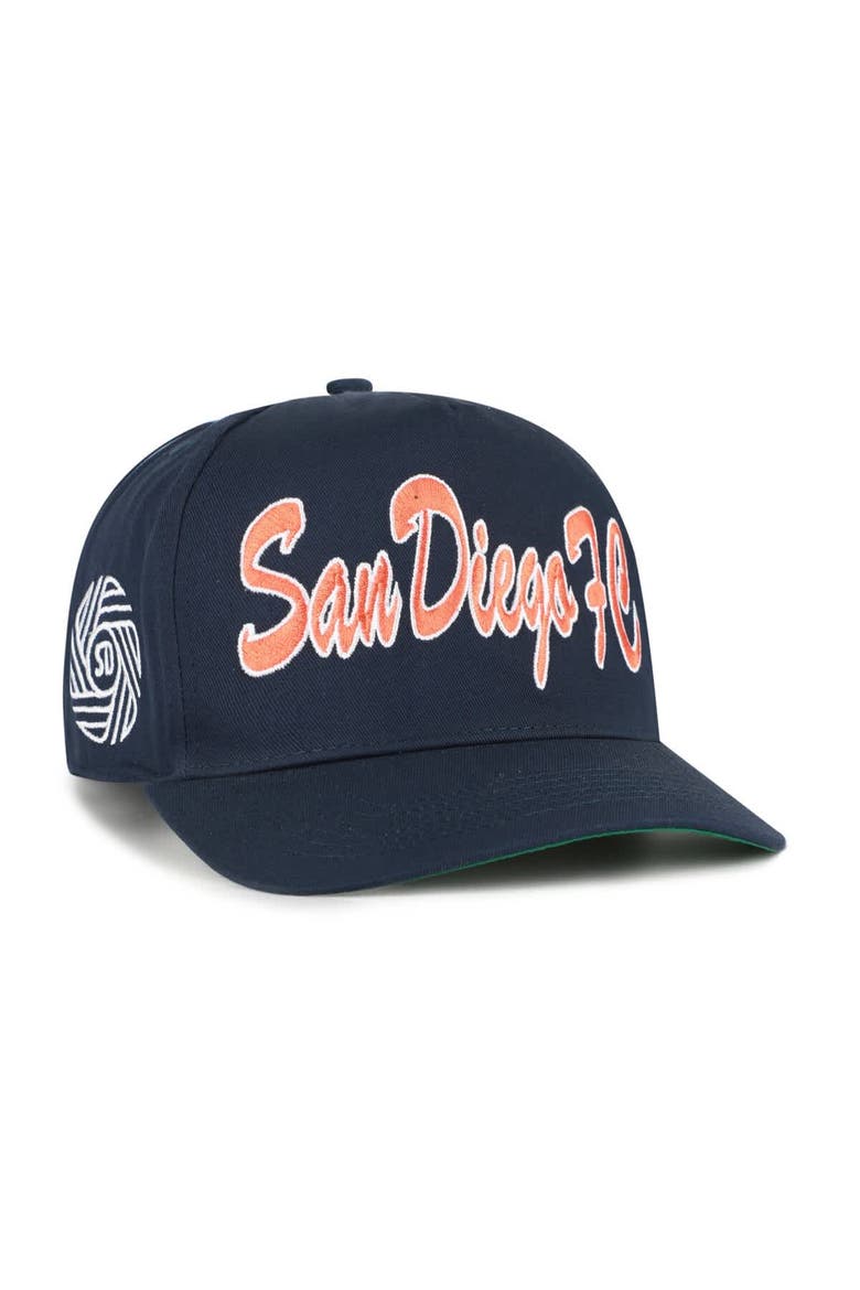 Men's '47  Navy San Diego FC Brushmark Hitch Adjustable Hat, Main, color, Navy