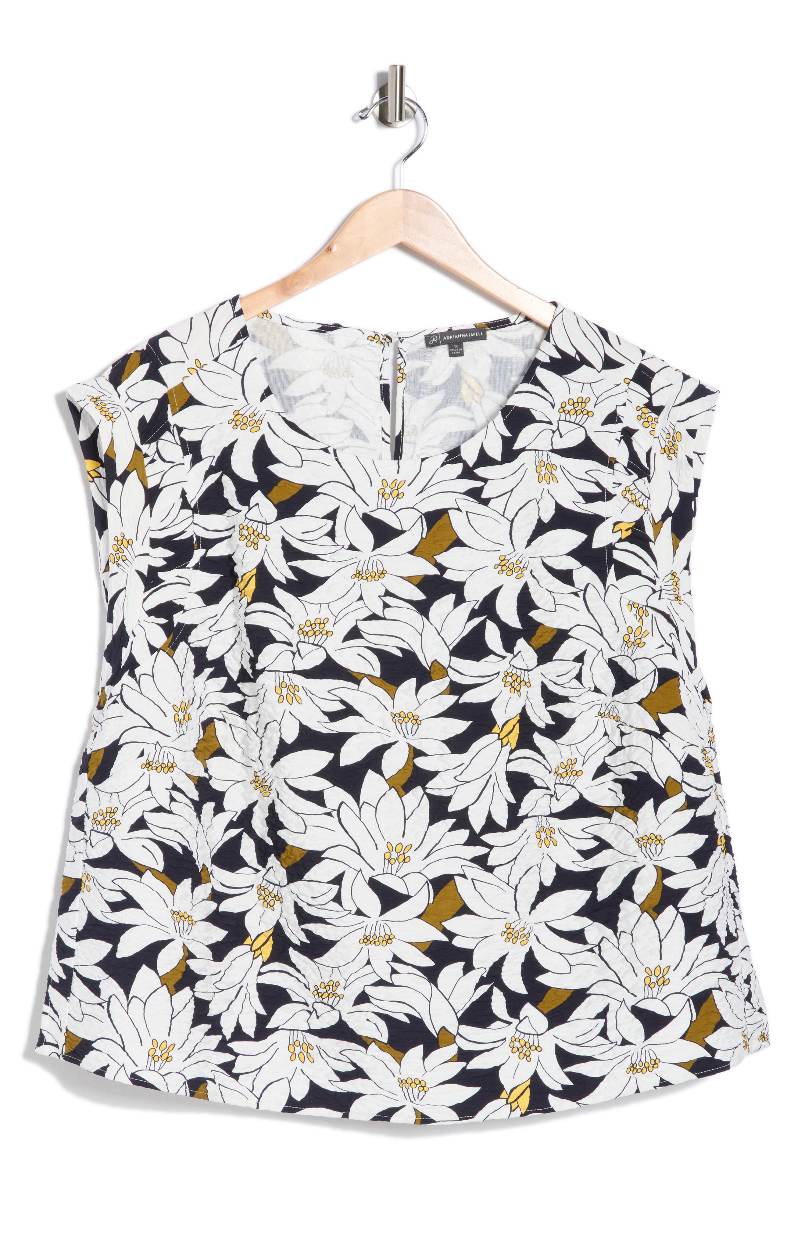 Adrianna Papell Crinkle Top
