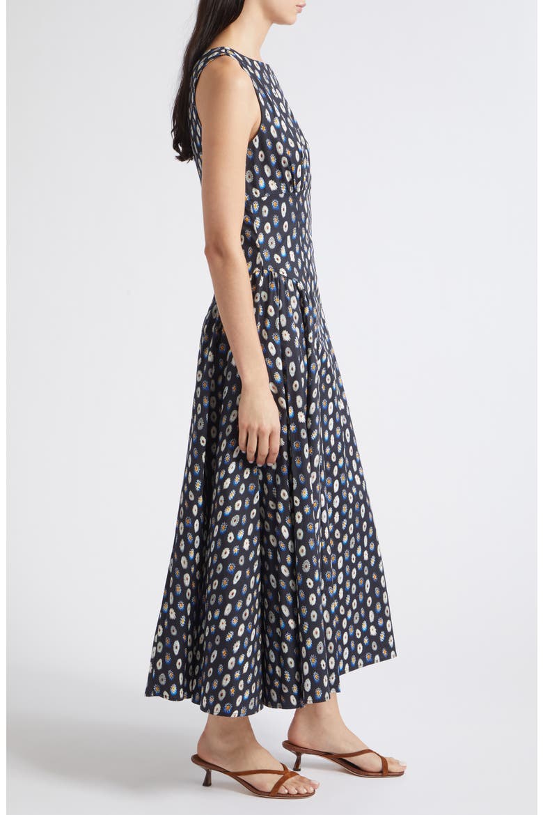 Gwen Drop Waist A-Line Midi Dress, Alternate, color, GLASSWORK