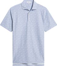 Peter Millar Santiago Geo Print Performance Piqué Golf Polo
