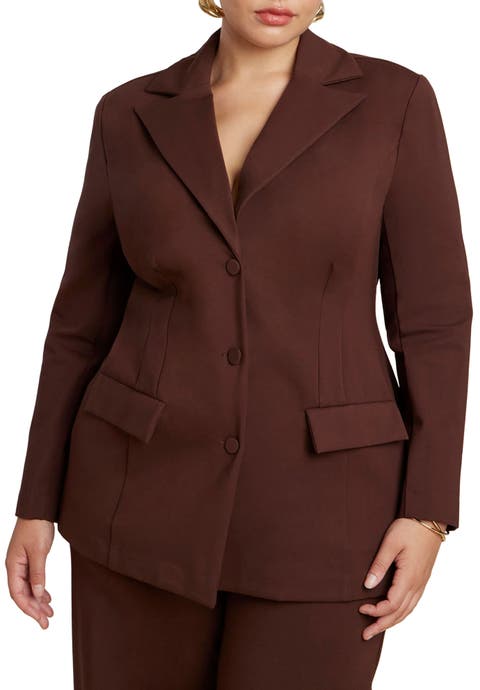 The Ultimate Stretch Nipped Waist Blazer (Plus)