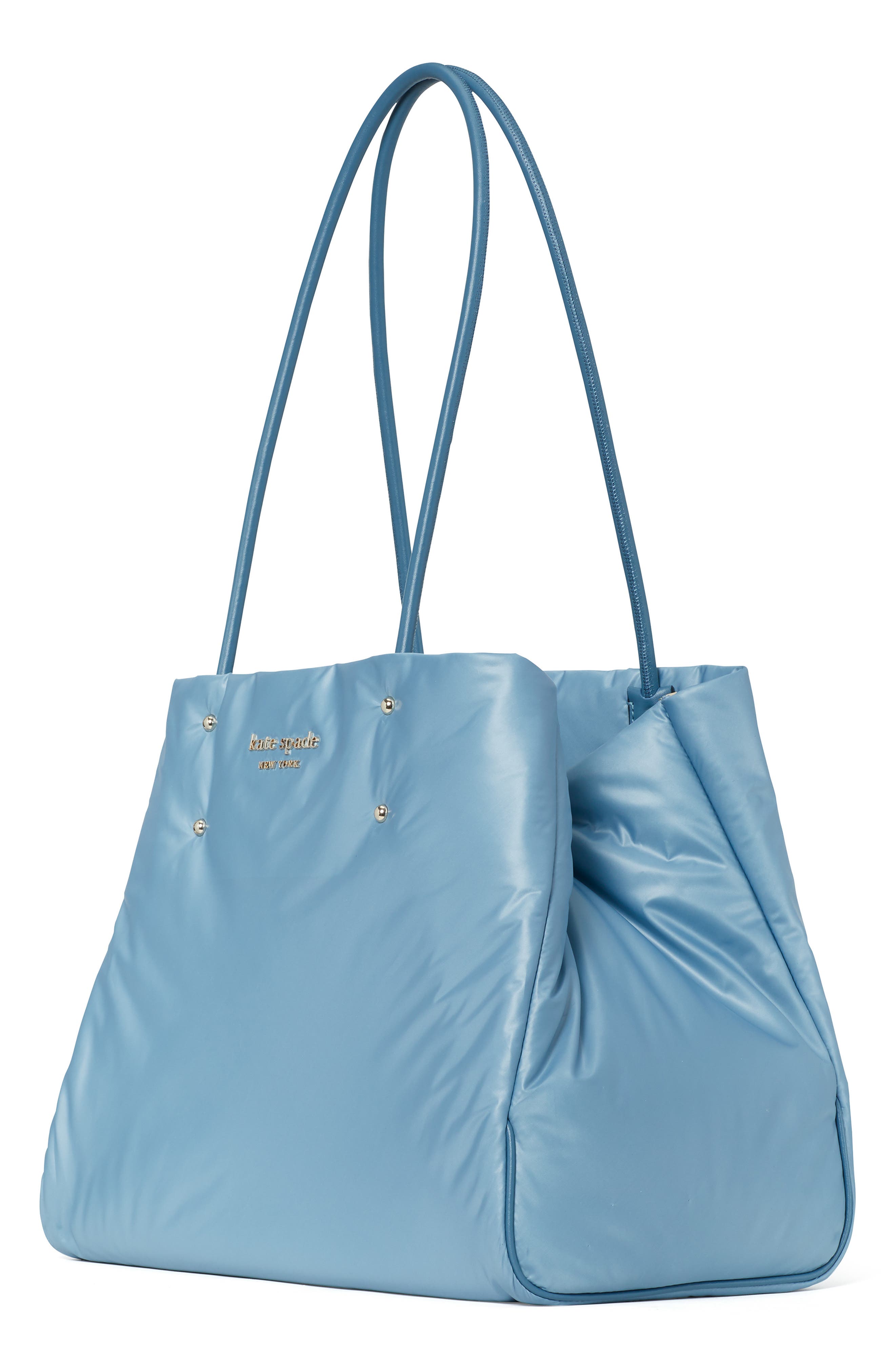 large everything puffy tote, Alternate, color, SWORDFISH