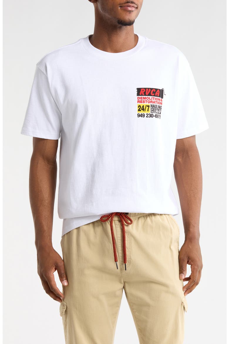 Resto Services Graphic T-Shirt, Main, color, WHITE
