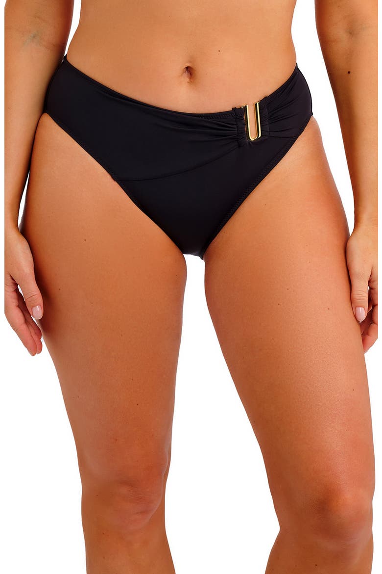Merissa Mid Rise Bikini Bottoms, Main, color, BLACK
