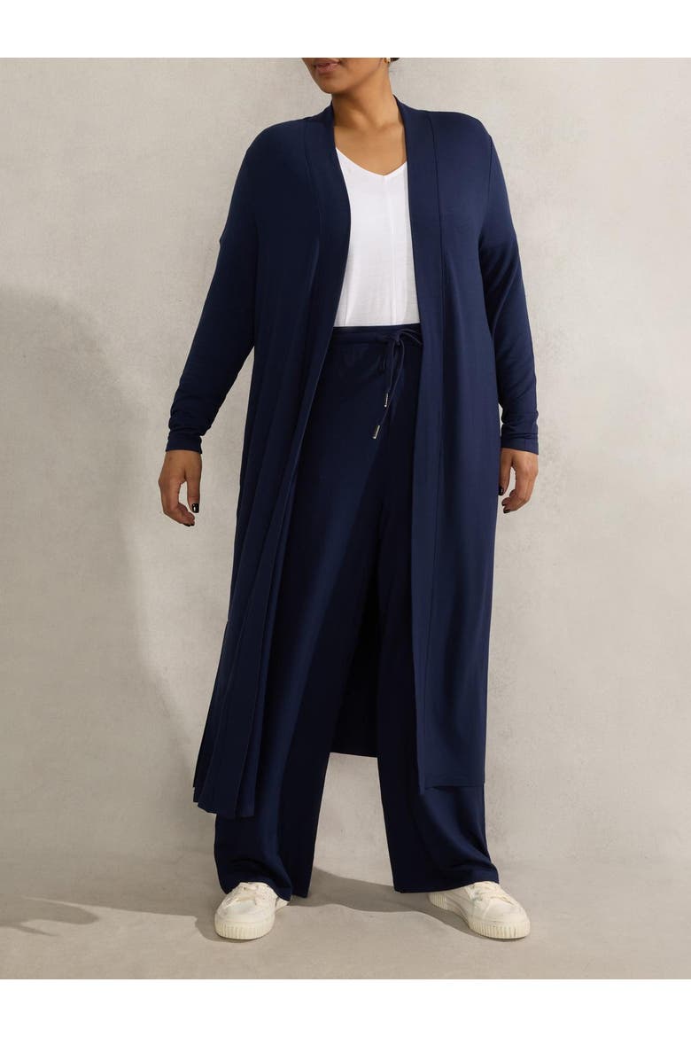 Lightweight Supersoft Maxi Cardigan, Alternate, color, Navy