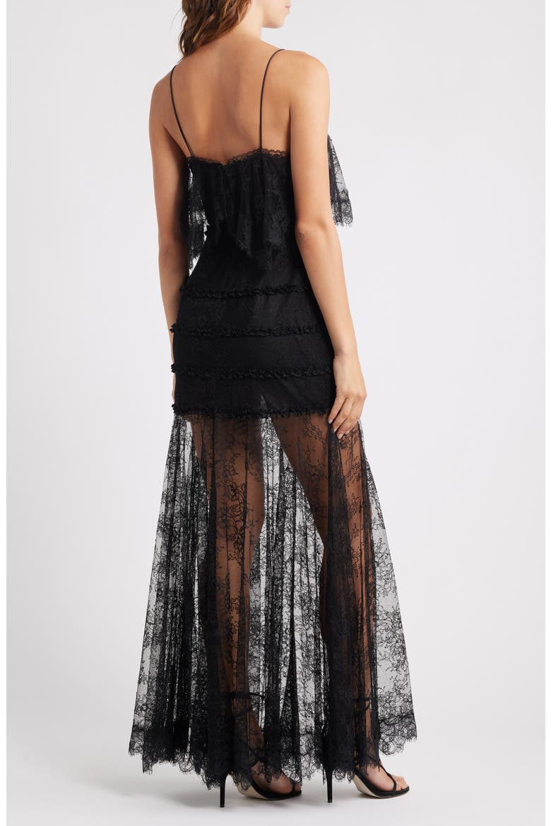 Sandy Lace Maxi Dress, Alternate, color, BLACK