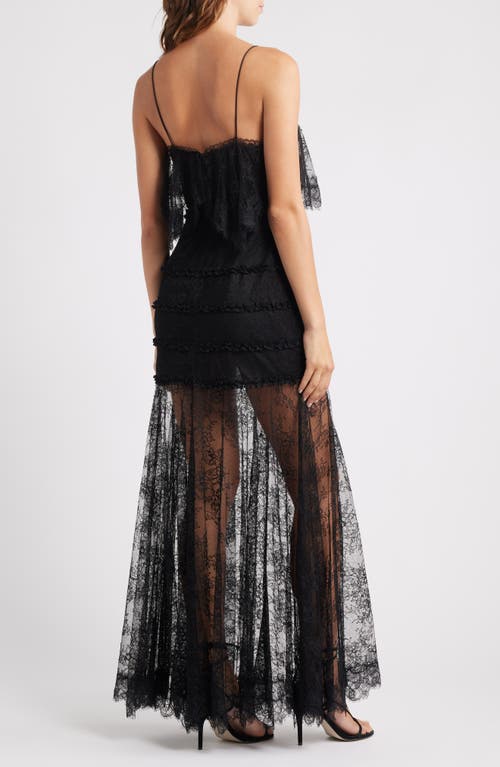 Loveshackfancy Sandy Lace Maxi Dress In Black