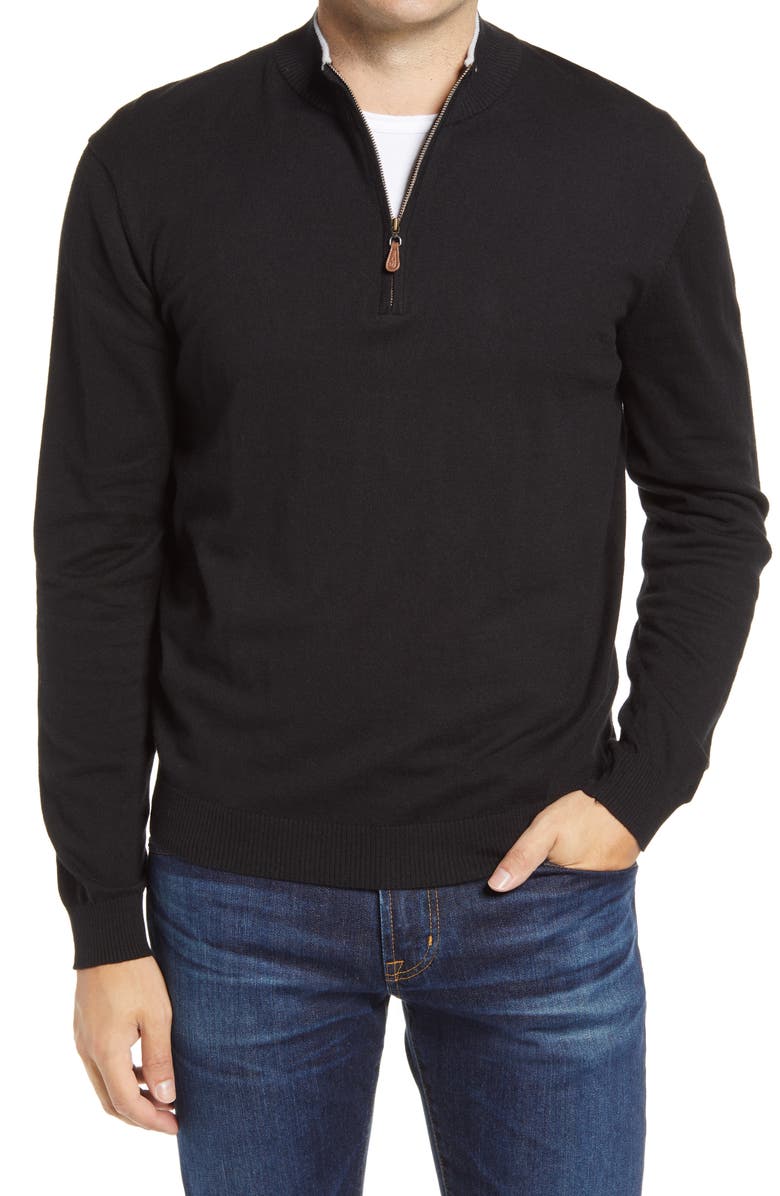 johnnie-O Bailey Quarter Zip Sweater, Main, color, 