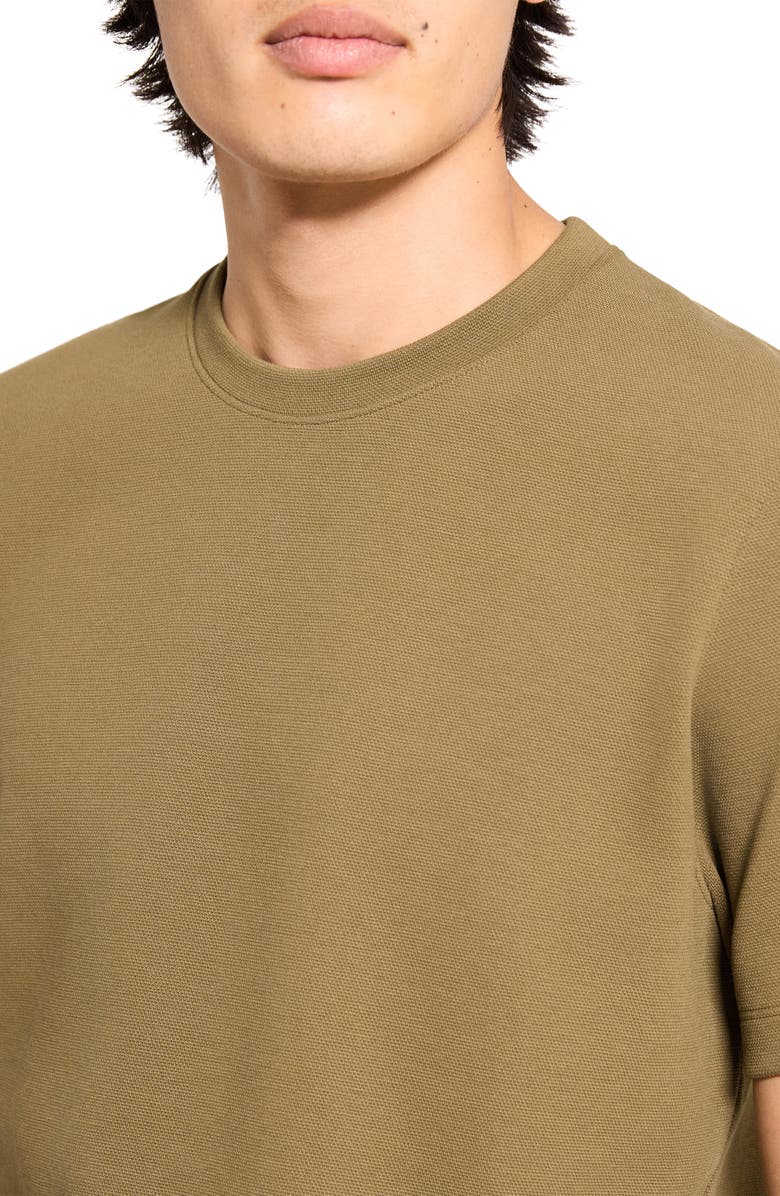 Theory Delroy Double Piqué Crewneck T-Shirt, Alternate, color, Duffle