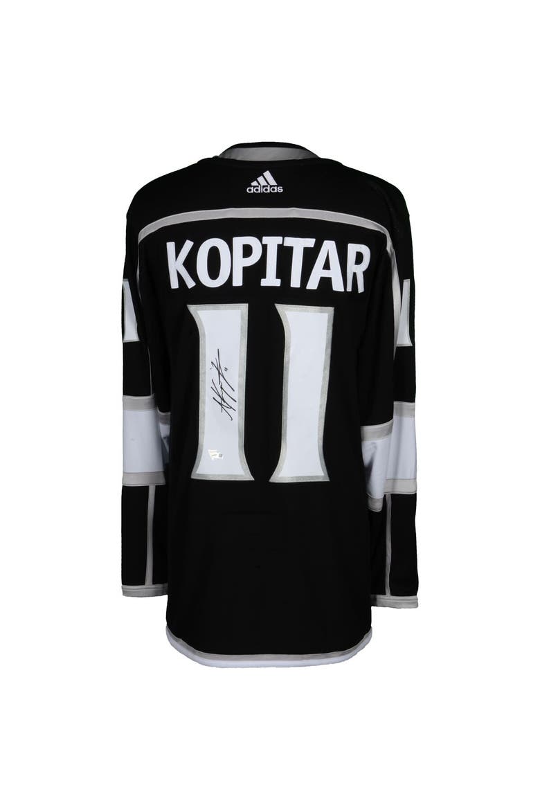 Anze Kopitar Los Angeles Kings Autographed Black Adidas Authentic Jersey, Alternate, color, Black