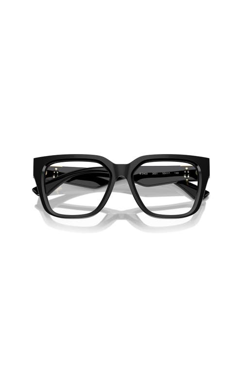 Burberry 53mm Square Optical Glasses In Black