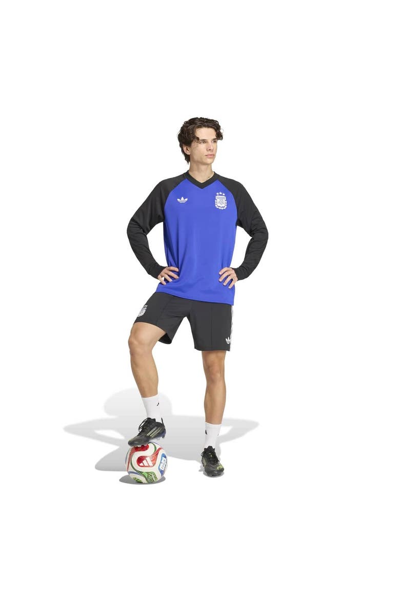 Men's adidas Blue Argentina National Team 2026 Long Sleeve Pre-Match Top, Alternate, color, Blue