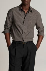 Vince McDermott Plaid Long Sleeve Button Up Shirt