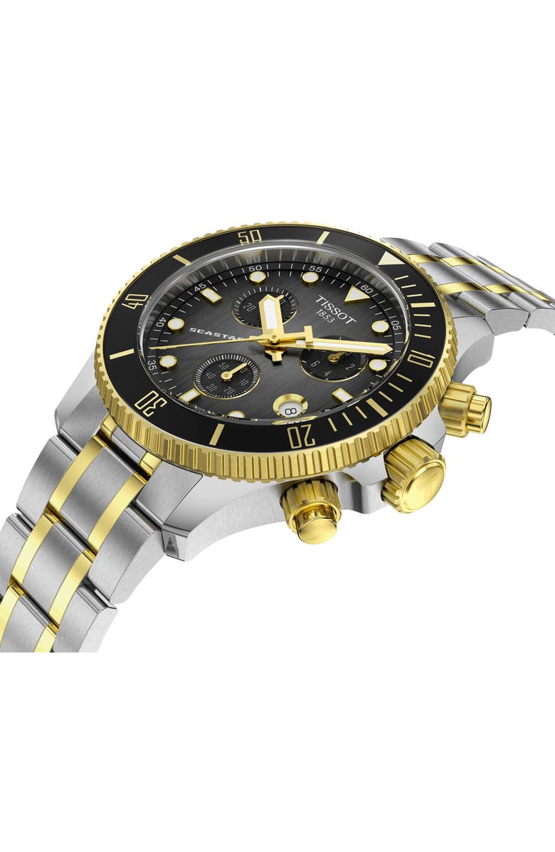 Tissot Seastar 1000 Chronograph Bracelet Watch, 38mm, Alternate, color, Grey Gradient