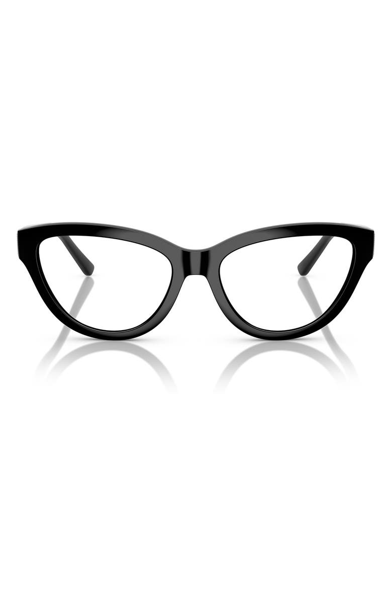 VOGUE 54mm Cat Eye Optical Glasses, Main, color, Black