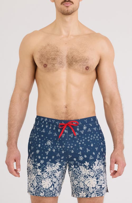 Saxx Oh Buoy 2n1 7-inch Volley Swim Trunks In Blue