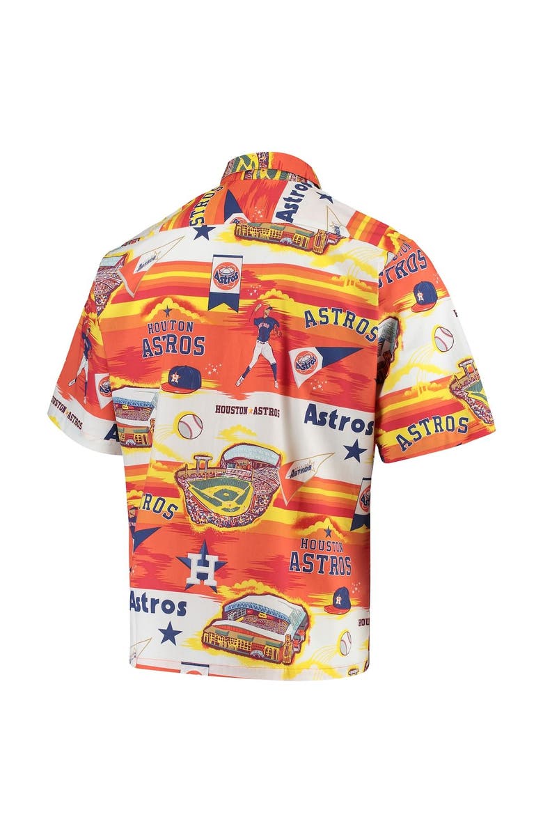 Reyn Spooner Men's Reyn Spooner Orange Houston Astros Scenic Button-Up Shirt, Alternate, color, Orange