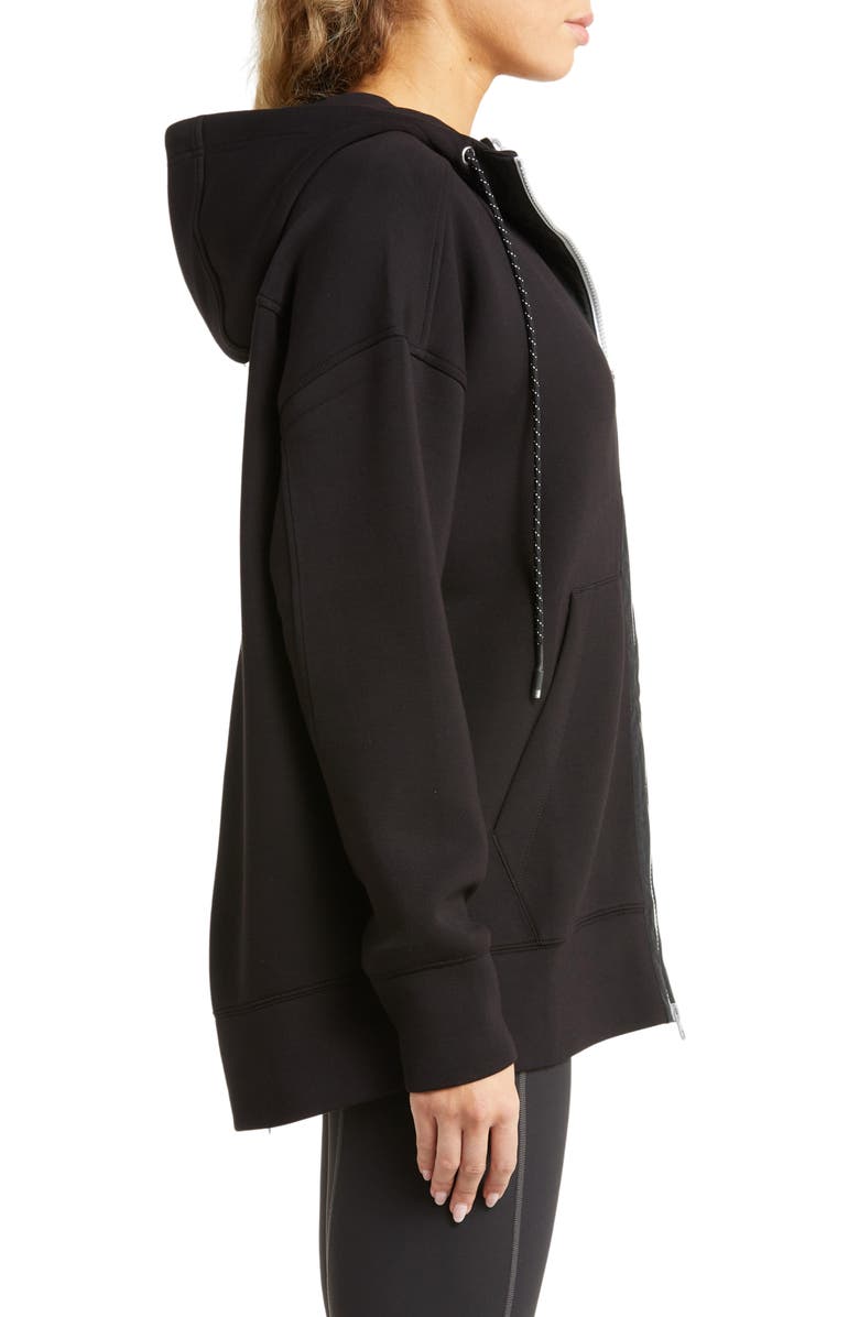 Zella Intention Front Zip Back Vent Hoodie, Alternate, color,