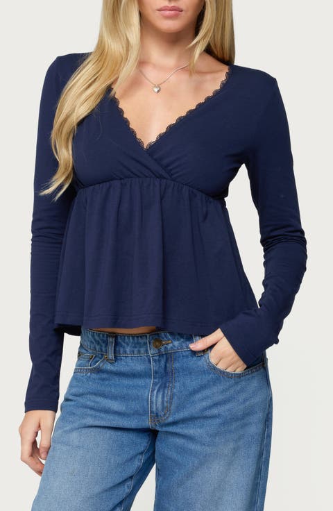 Kenzie Long Sleeve Babydoll Top