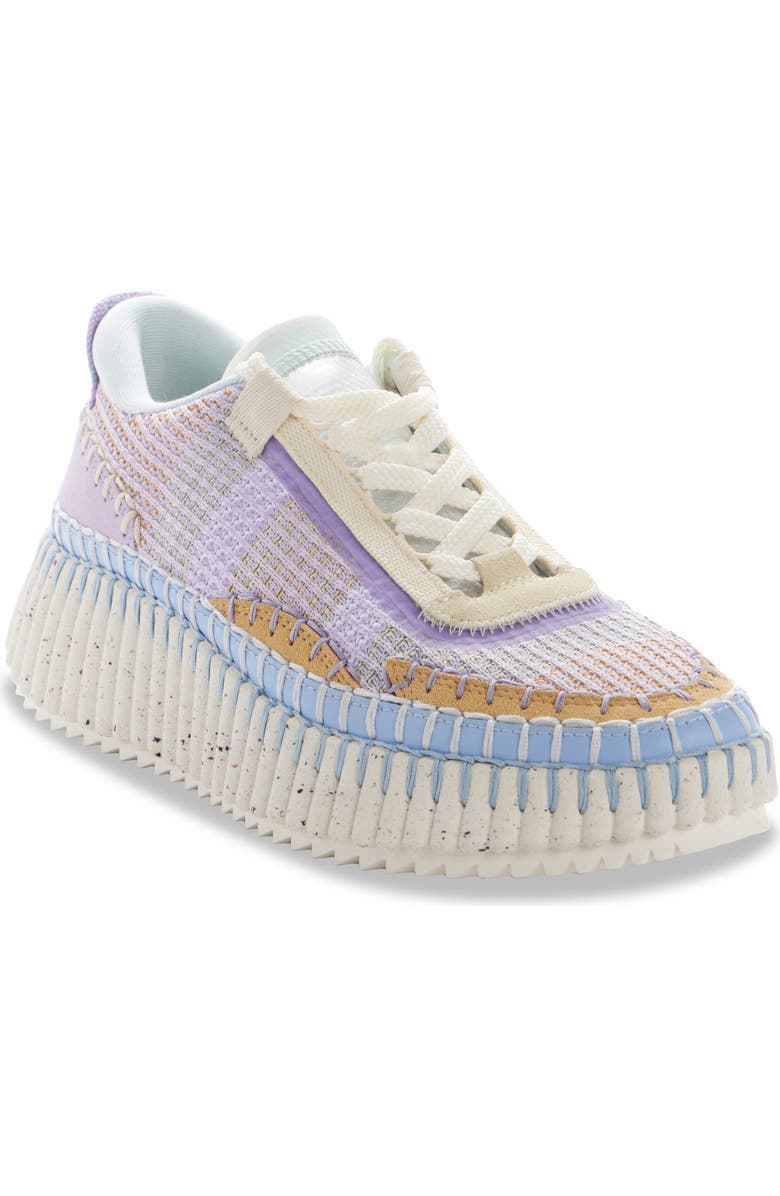 Chloé Nama Platform Sneaker, Main, color, Dreamy Lavender