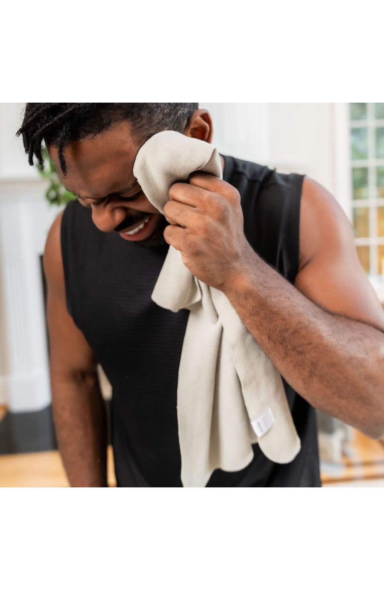 WeGym Suede Towel, Alternate, color, Sandstone