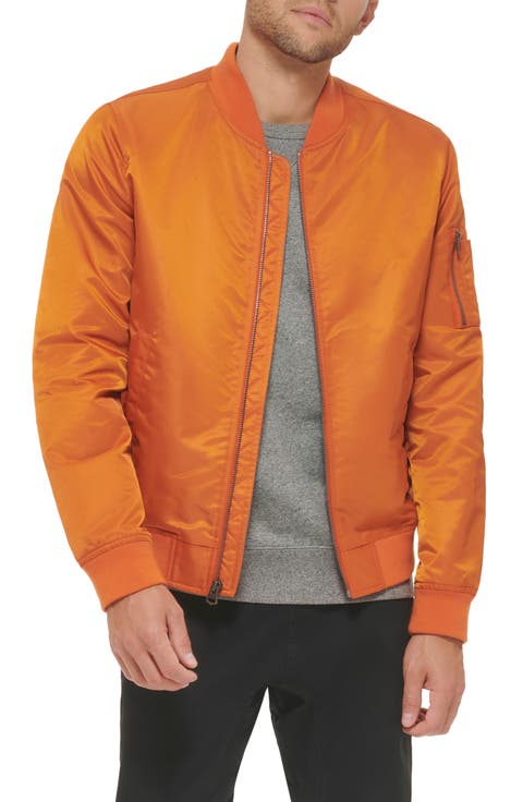 Nylon Satin Bomber Jacket