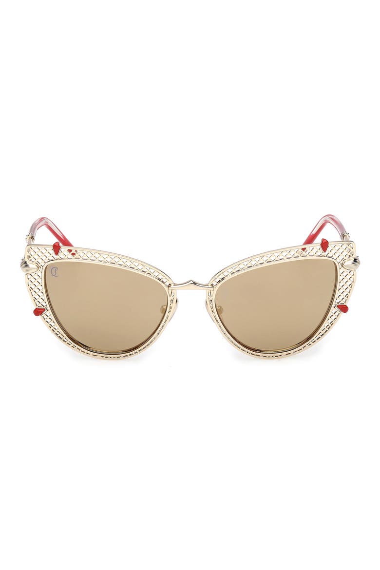 Dolly 54mm Cat Eye Sunglasses, Main, color, PALE GOLD / ZEISS BRONZE