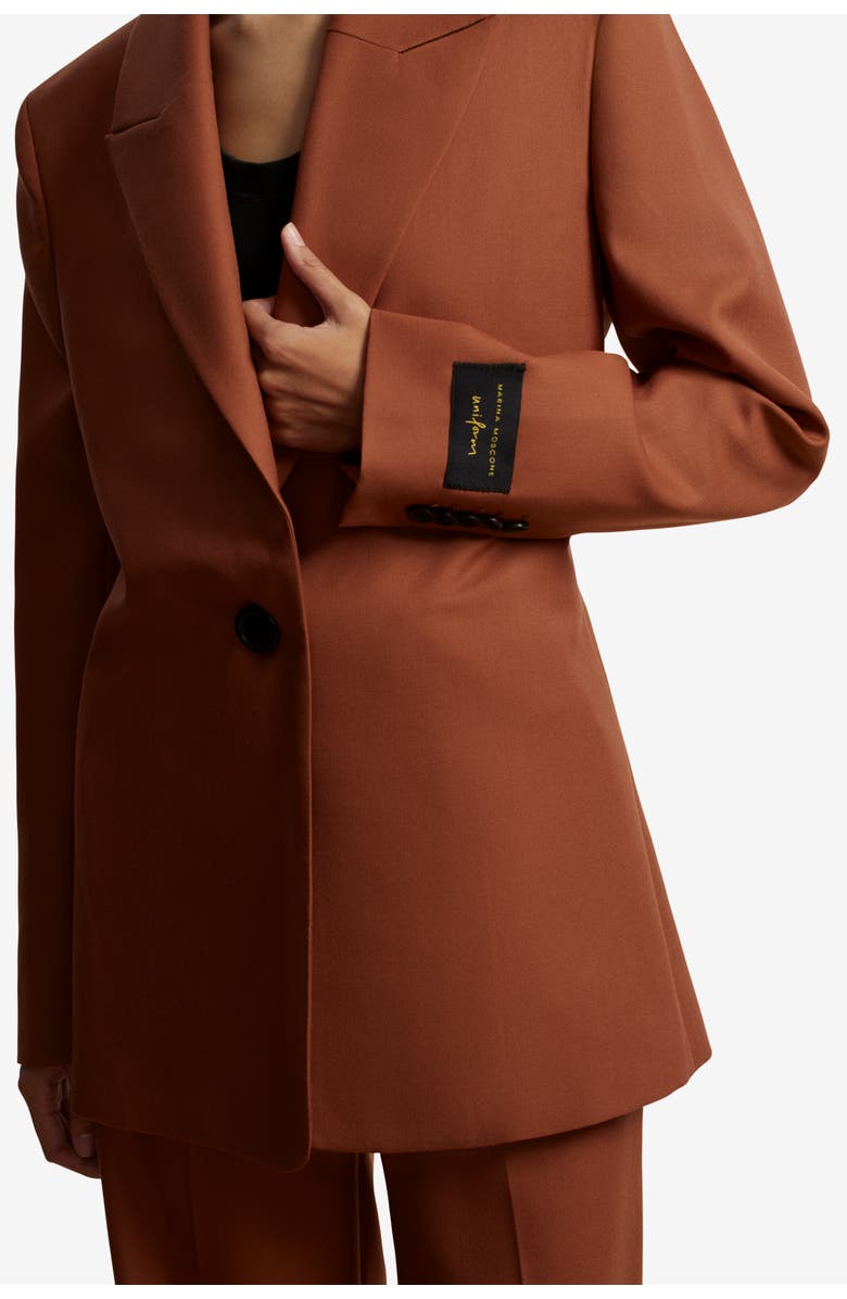 Slim Boyfriend Blazer Slim Boyfriend Blazer, Alternate, color, Cognac