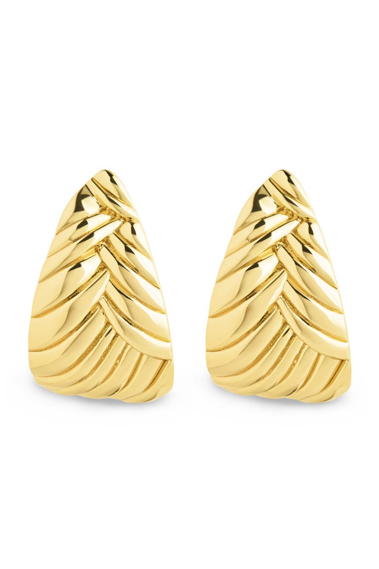 Ellis Braided Hoop Earrings, Main, color, GOLD