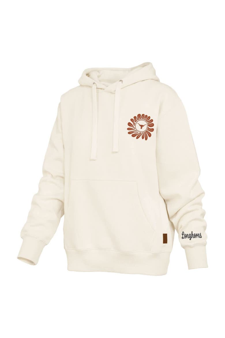 Women's Pressbox  Cream Texas Longhorns Elena Janise Hoodie, Alternate, color, Cream