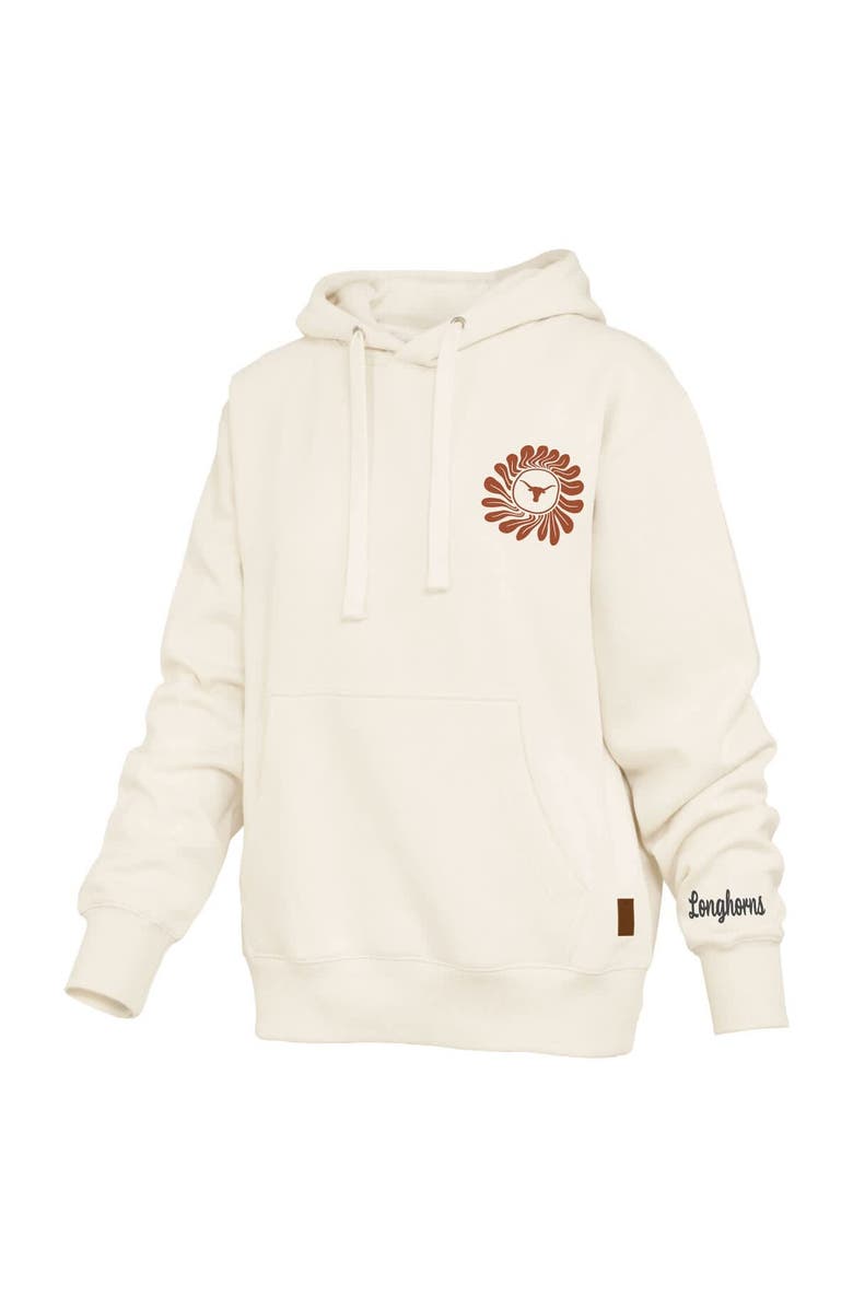 PRESSBOX Women's Pressbox Cream Texas Longhorns Elena Janise Hoodie, Alternate, color, Cream
