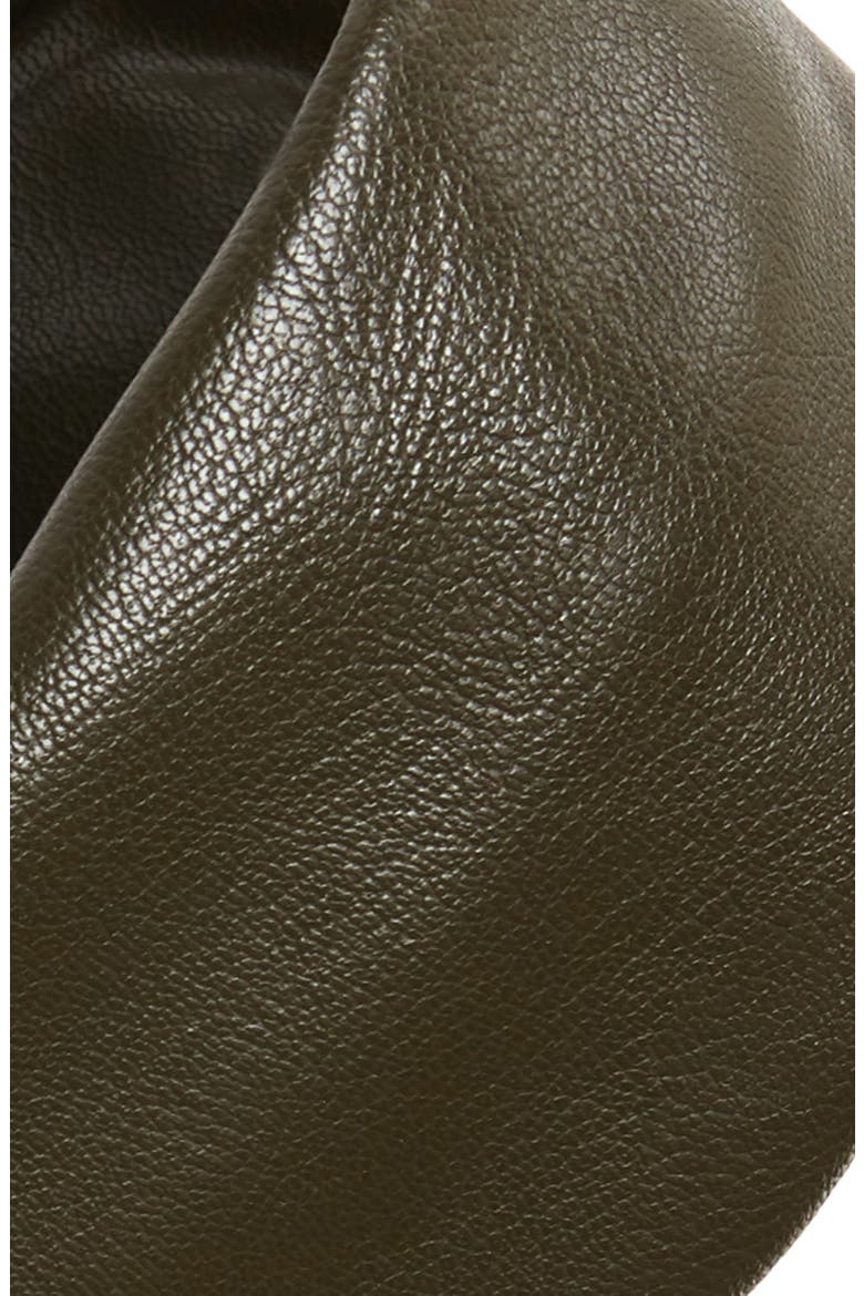 Faux Leather Head Wrap, Alternate, color, OLIVE