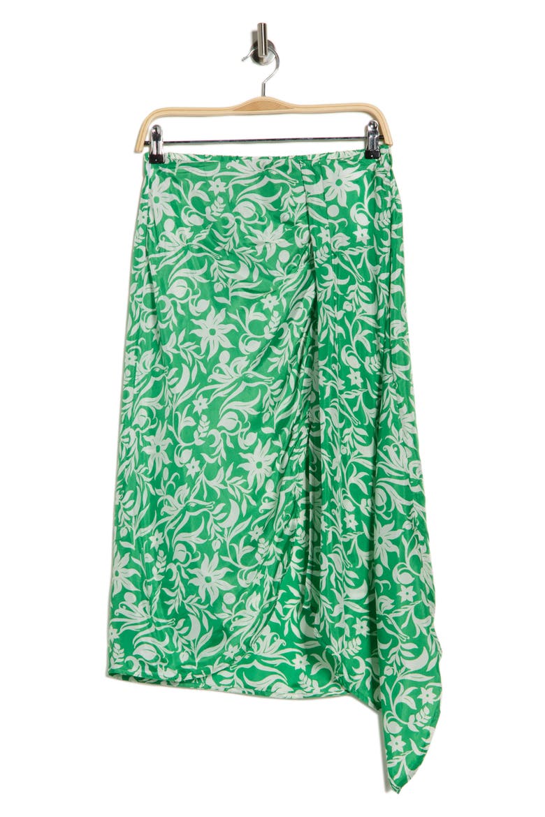 Juliqua Floral Midi Skirt, Alternate, color, IMPRIME ONIRIQUE VERT
