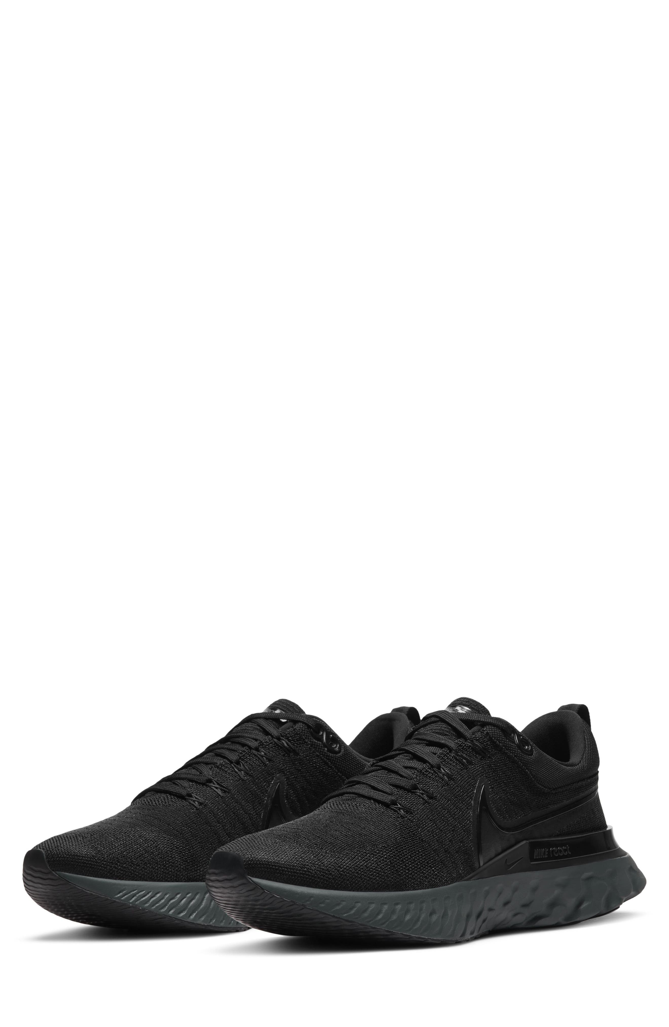 React Infinity Run Flyknit 2 Running Shoe, Main, color, BLACK/ BLACK