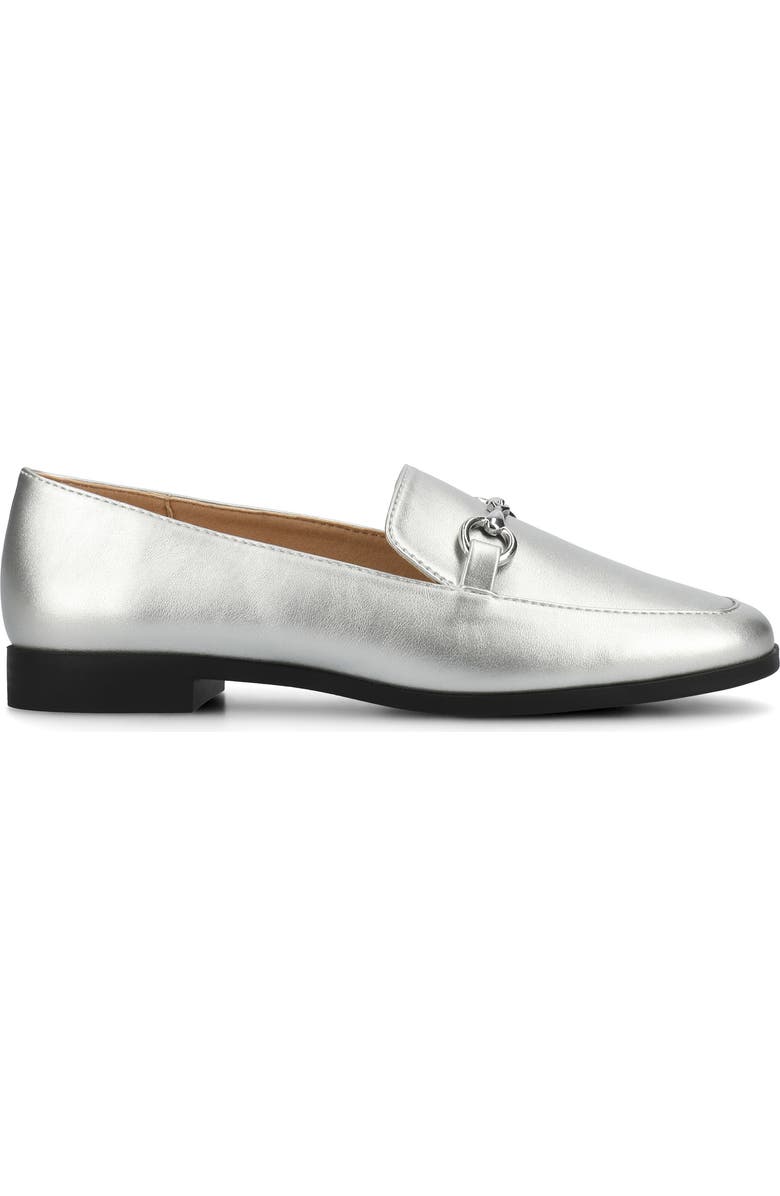 Journee Collection Lacie Bit Loafer, Alternate, color, Silver
