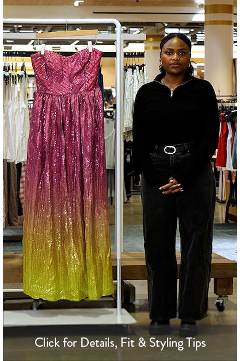 Audrina Sequin Straples Gown video