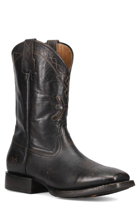 Hauser Logo Stitch Western Boot (Men)