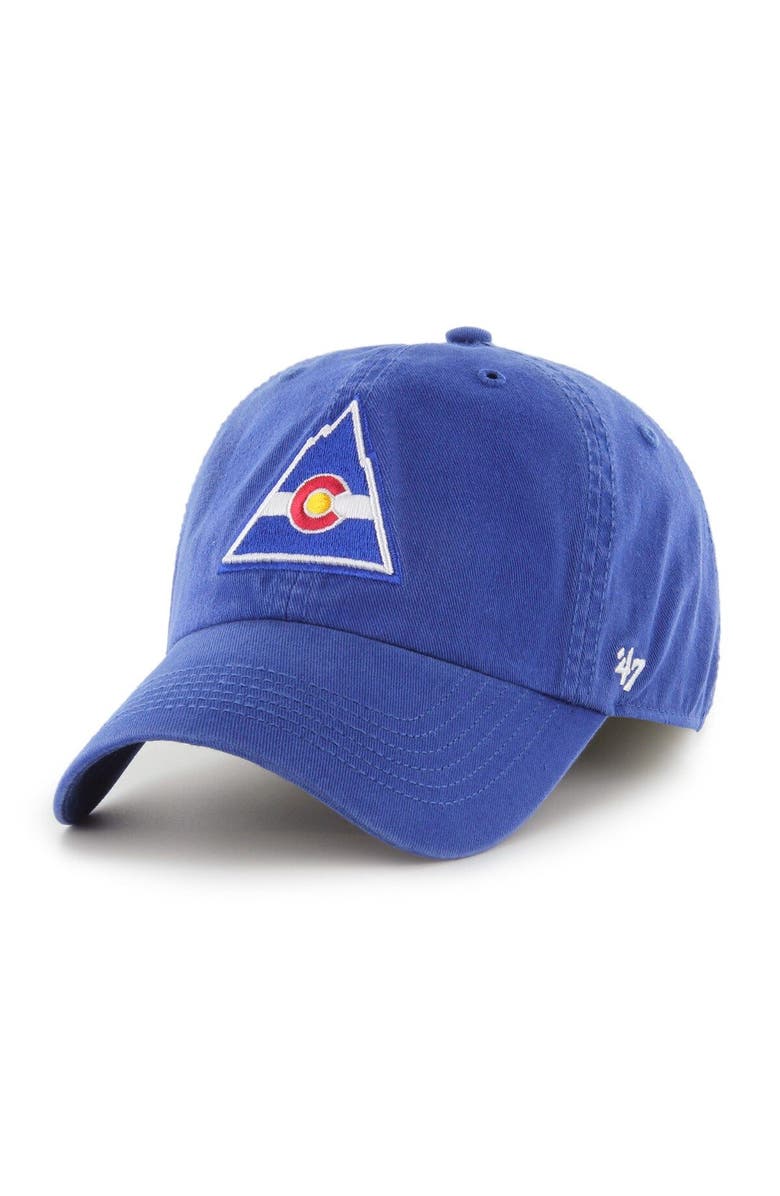 '47 Men's '47 Royal CO Rockies Vintage Classic Franchise Fitted Hat, Main, color, 