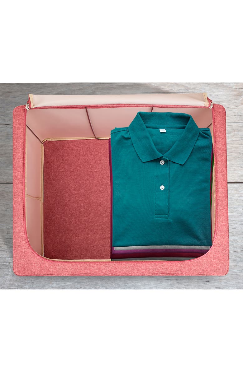 SORBUS Small Window Storage Box - Set of 2 - Pink, Alternate, color, Pink