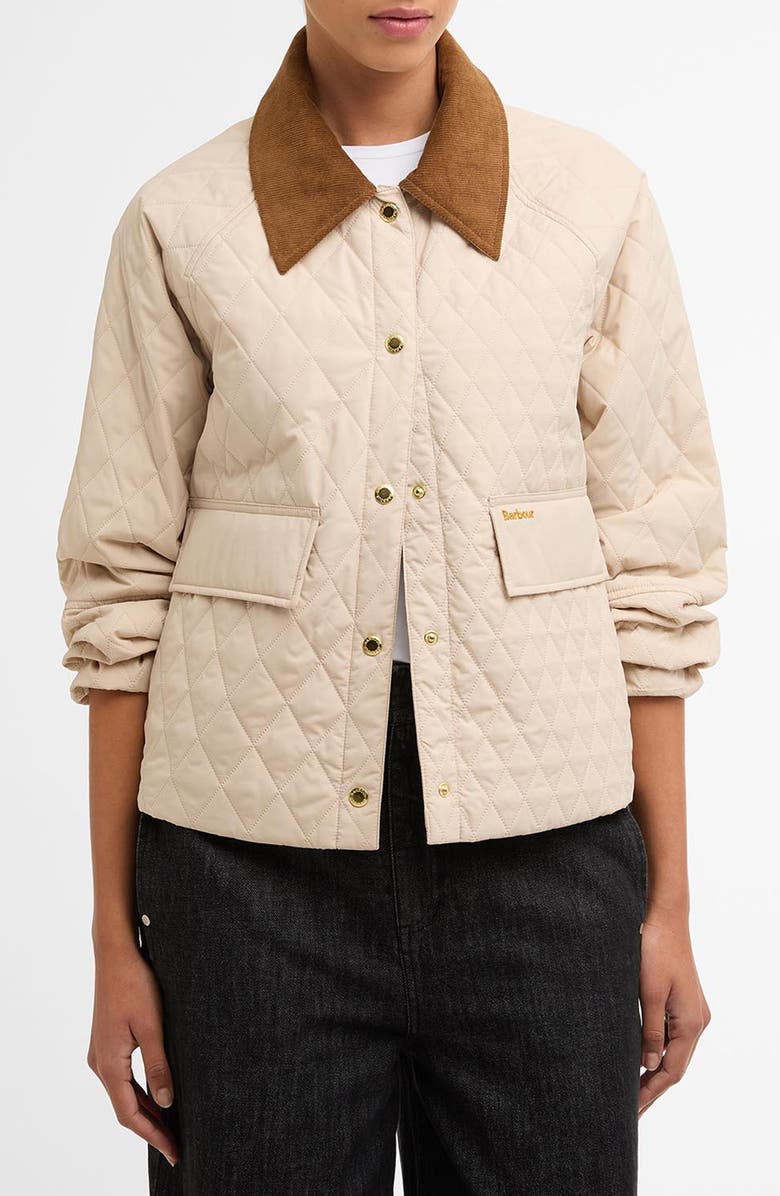 Barbour Kirby Quilted Jacket, Main, color, Jasmine/ Dress