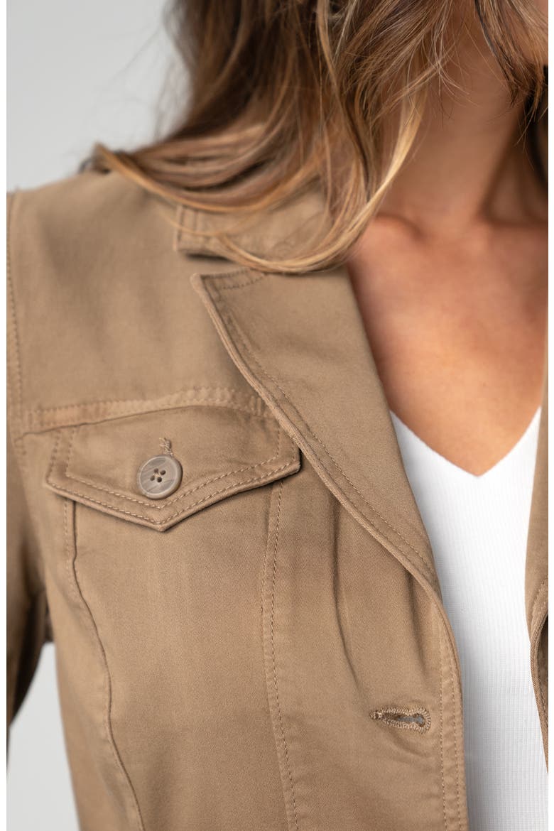 Everyday Stretch Twill Blazer, Alternate, color, OAK BROWN
