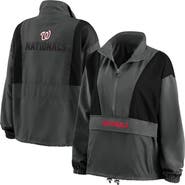 WEAR by Erin Andrews Women's WEAR by Erin Andrews Charcoal Washington Nationals Packable Half-Zip Jacket